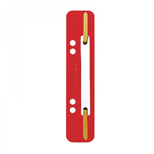 Leitz Heftstreifen kurz 37100025 35x158mm Kunststoffdeckleiste PP rt