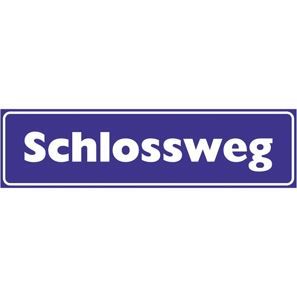 Straßenbezeichnungstafel 550x160/2