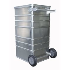 Behälter für Aktenvernichtung, HxBxT 1010 x 575 x 690 mm, mit Einwurfschlitz.