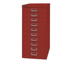 MultiDrawer™ 29er Serie, DIN A4, 10 Schubladen, kardinalrot.