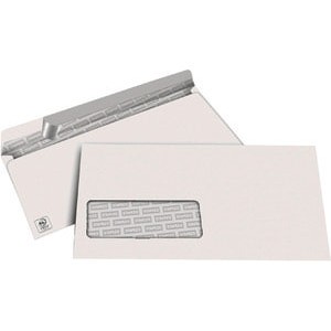 Briefumschlag, m.Fe., hk, DL, 220x110mm, 80g/m², hf, weiß