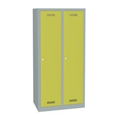 MonoBloc™ Garderobenschrank, Abteilbreite 348 mm, einstöckig, 2 Abteile, Gesamtb