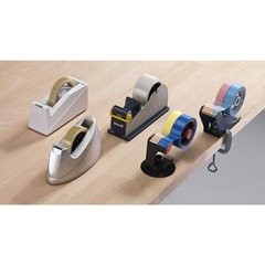 Tischabroller für Selbstklebeband, Kunststoffausführung, VE 3 Stk.