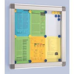 Schaukasten RECTO, Außenhöhe 1010 mm, Kapazität 15 x DIN A4.