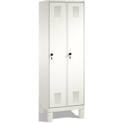 EVOLO Aufbewahrungsschrank, mit Füßen, 2 Abteile, Abteilbreite 300 mm, mit 8 Fac