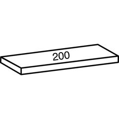 Fachboden für Industriesteckregal, Bodenbreite 1000 mm, Tiefe 200 mm.