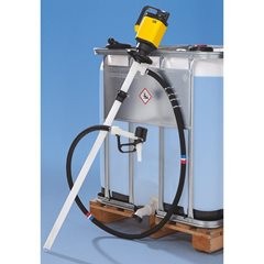 Elektrische Fasspumpe - Grundgerät, für konzentrierte Säuren und Laugen, ohne Zubehör.