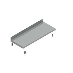 Fachboden mit Trägern, verzinkt, BxT 750 x 300 mm.