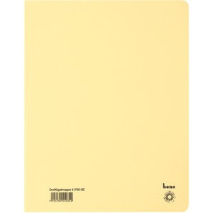 Einschlagmappe, Karton (RC), 3 Klappen, A4, für: 250 Blatt, gelb
