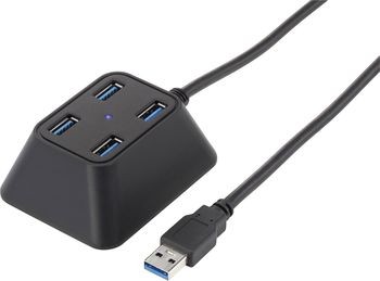 4 Port USB 3.0-Hub mit Status-LEDs Renkf
