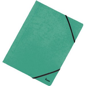 Einschlagmappe Vario, Karton, 425 g/m², 3 Klappen, A4, grün