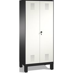 EVOLO Wäsche- / Garderobenschrank, 4 Fachböden, Kleiderstange, Abteile 2 x 400 m