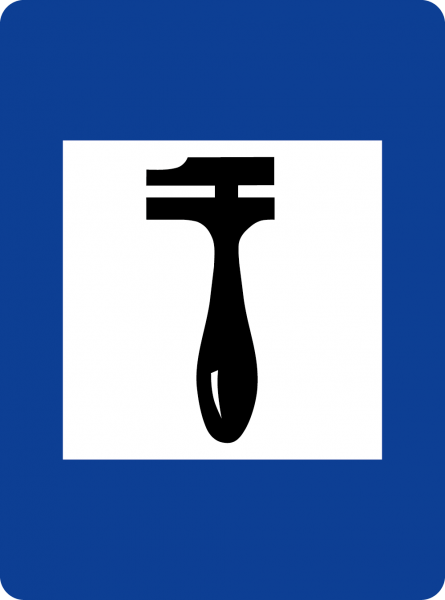 §53/4 Pannenhilfe (Ausführung angeben) flach Scotchlite Typ1 | Flach