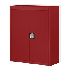 Magazinschrank, ohne Sichtlagerkästen, HxBxT 820 x 680 x 280 mm, einfarbig, rot.