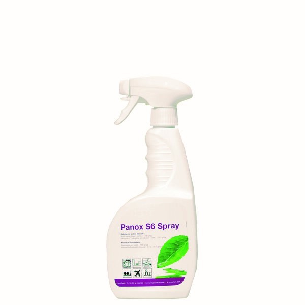 6 Flaschen Oberflächen-Desinfektionsmittel Spray Panox S6 ®