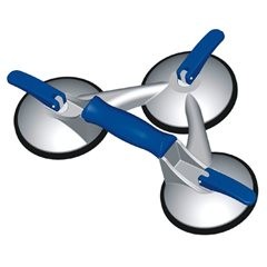 Saugheber VERIBOR®, 3-Kopf-Alu-Körper, Tragfähigkeit 100 kg, Scheiben-Ø 120 mm, ab 2 Stück.