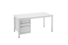 Schubladen-Unterbauschrank, für Meisterschreibtisch, mit 3 Schubladen 70, 80, 300 mm hoch.