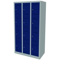 MonoBloc™ Schließfachschrank, 4 Fächer je Abteil, Breite 900 mm, 3 Abteile, 12 F