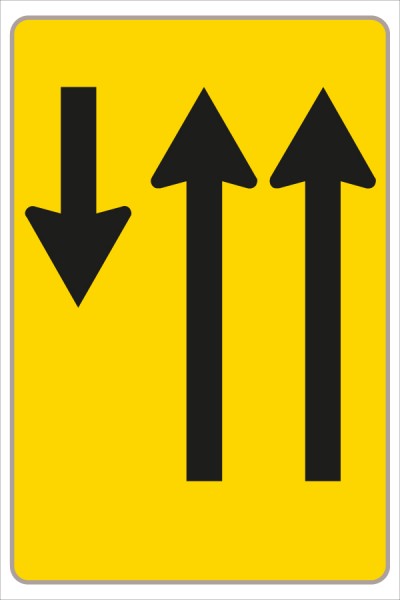 §53/16c Fahrstreifenanzeiger gelb schwarz F13