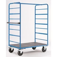 Etagenwagen, 2 Seitenwände, Ladefläche 975 x 700 mm, 1 Etage, Polyamid.