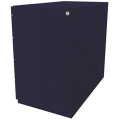 Standcontainer Note™, mit 4 Universalschubladen, Tiefe 775 mm, oxfordblau.