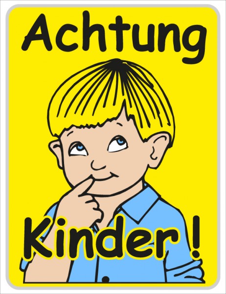 Kinder-Warntafel 470x630/2