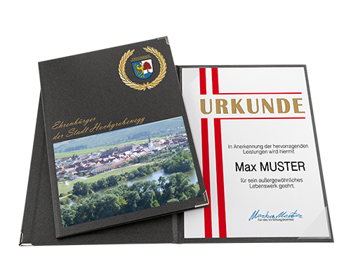 Urkundenmappe A4 in Quartz