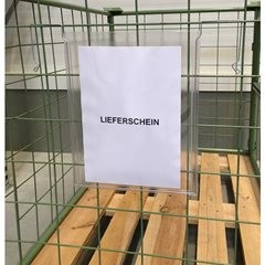 Drahtbügeltaschen, VE 100 Stk, Größe DIN A4, hochkant, ohne Klappe.