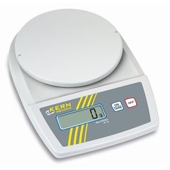 Laborwaage, 2-Tasten-Bedienung, Wägebereich bis 5200 g, Ablesbarkeit 5 g, Wägeplatte 150 mm.