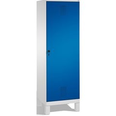 EVOLO Garderobenschrank, Tür über 2 Abteile, mit Füßen, 2 Abteile, 1 Tür, Abteil