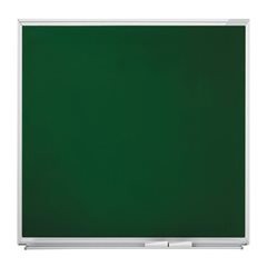 Kreidetafel, Stahlblech, grün lackiert, BxH 1500 x 1200 mm.