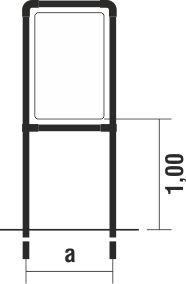 Rohrrahmen Type D3 960x1200mm
