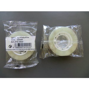 Klebeband, PP, sk, 12 mm x 33 m, farblos, transparent