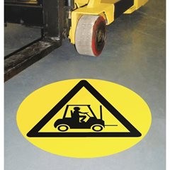 PVC-Piktogramm, Fußgänger verboten, VE 2 Stk, selbstklebend.