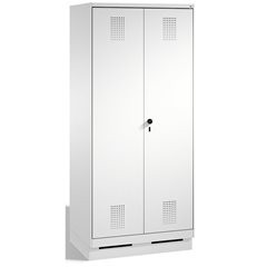 EVOLO Wäsche- / Garderobenschrank, 4 Fachböden, Kleiderstange, Abteile 2 x 400 m