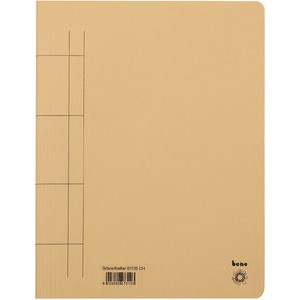 Schnellhefter, Karton (RC), 1/1 Vorderdeckel, A4, chamois