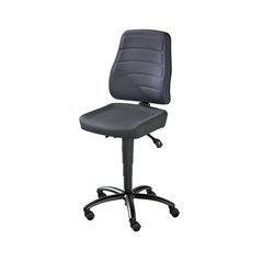 Arbeitsdrehstuhl, PU-Schaum, mit Rollen.