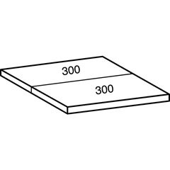 Fachboden für Industriesteckregal, Bodenbreite 1200 mm, Tiefe 600 mm.