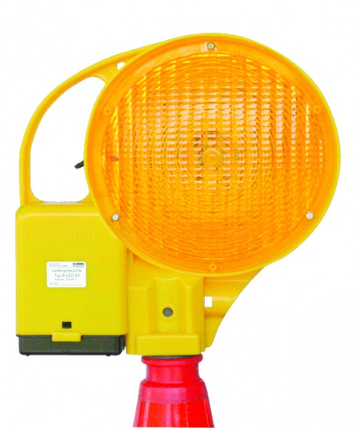 Leitkegelleuchte Typ S-LED. 6V. einseitig. gelb