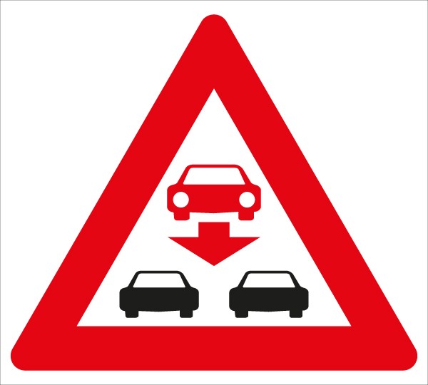 §50/14a Achtung Falschfahrer | flaches Verkehrszeichen