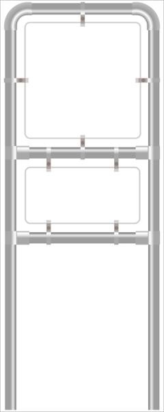 Rohrrahmen Y1. 960 x 960 mm.