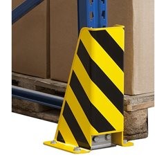 Anfahrschutz, Stahl, U-Profil, Wandstärke 6 mm, Höhe 400 mm, Innenbreite 160 mm.