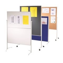 Moderationstafel EVOLUTION plus, klappbar, Filz grau.