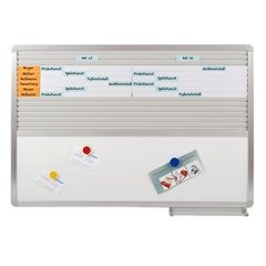 Mehrzwecktafel, universell, Breite 800 mm, Einsteck- und Whiteboard-Tafel.