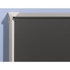 Pinnwand mit Alu-Rahmen, Korklinoleum, BxH 1800 x 1200 mm.