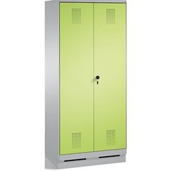 EVOLO Wäsche- / Garderobenschrank, 4 Fachböden, Kleiderstange, Abteile 2 x 400 m
