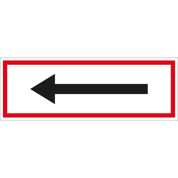Hinweisschild Pfeil 297x105/1.5mm