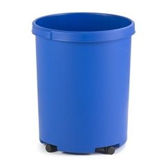 Papierkorb, Kunststoff, Volumen 50 l, HxØ 490 x 430 mm, blau.