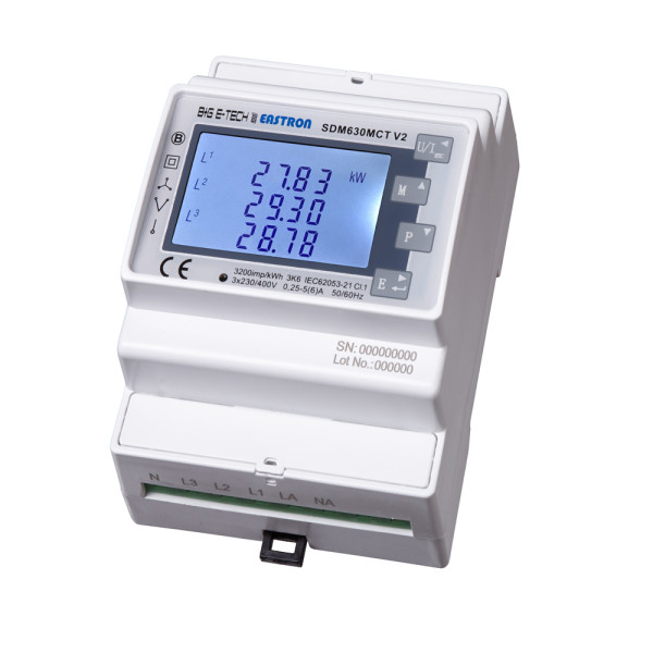 Eastron SDM630MCT Power Meter | 3-phase, direct measurement (1/5A)