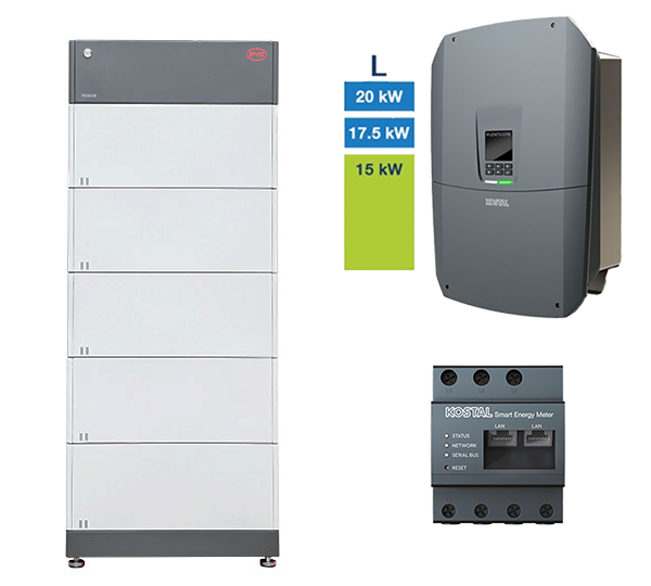 B-Box HVS 12.8 + Plenticore L G3 | HV-System, 15,0-20,0 kW, 12,8 kWh, BCU 2.0, 3-ph